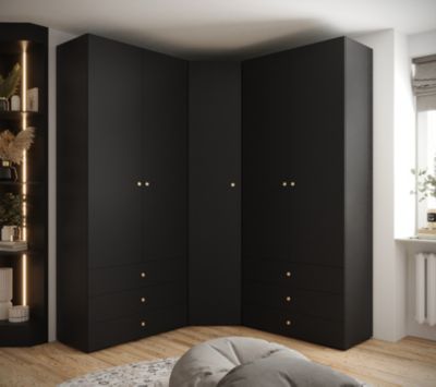 Garde-robe Inova 2 porte battante 236,7/182/47 5 Portes (noir)