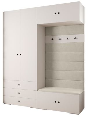 Garde-robe Inova 2 porte battante 236,7/200/47 2 Portes (blanc)
