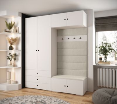 Garde-robe Inova 2 porte battante 236,7/200/47 2 Portes (blanc)