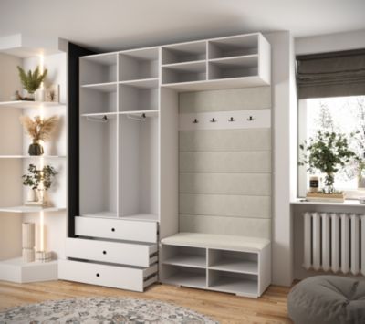Garde-robe Inova 2 porte battante 236,7/200/47 2 Portes (blanc)