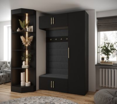 Garde-robe Inova 3 porte battante 236,7/150/47 1 Portes (noir)