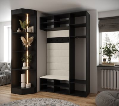 Garde-robe Inova 3 porte battante 236,7/150/47 1 Portes (noir)