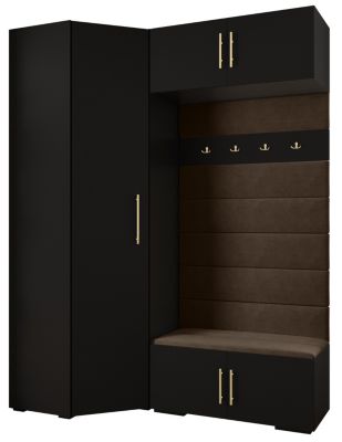 Garde-robe Inova 3 porte battante 236,7/182/47 1 Portes (noir)