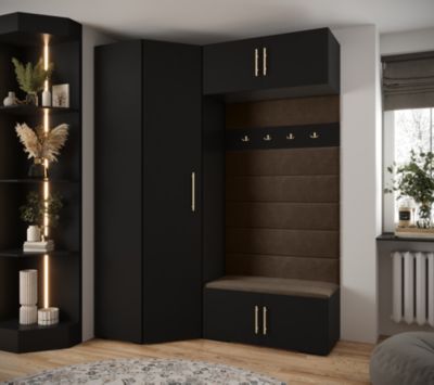 Garde-robe Inova 3 porte battante 236,7/182/47 1 Portes (noir)