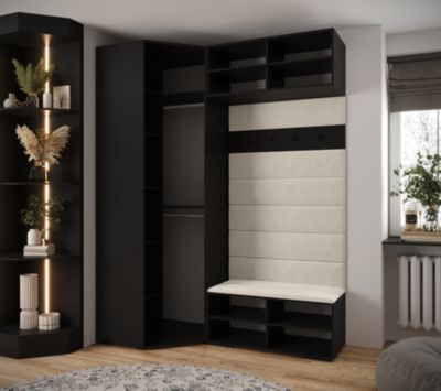 Garde-robe Inova 3 porte battante 236,7/182/47 1 Portes (noir)
