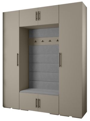 Garde-robe Inova 3 porte battante 236,7/200/47 2 Portes (gris)