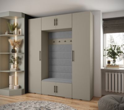 Garde-robe Inova 3 porte battante 236,7/200/47 2 Portes (gris)