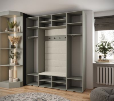 Garde-robe Inova 3 porte battante 236,7/200/47 2 Portes (gris)