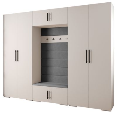 Garde-robe Inova 3 porte battante 236,7/300/47 4 Portes (blanc)