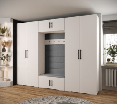 Garde-robe Inova 3 porte battante 236,7/300/47 4 Portes (blanc)