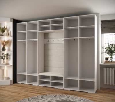 Garde-robe Inova 3 porte battante 236,7/300/47 4 Portes (blanc)