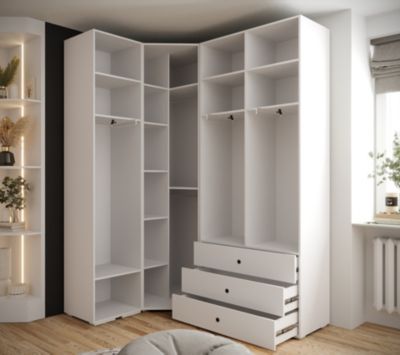 Garde-robe Inova 4 porte battante 236,7/182/47 4 Portes (blanc)