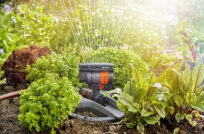 Gardena Arroseur oscillant AquaZoom compact - petites surfaces - portée 3 à 16 m - largeur 3 à 12 m