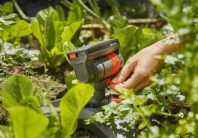 Gardena Arroseur oscillant AquaZoom compact - petites surfaces - portée 3 à 16 m - largeur 3 à 12 m