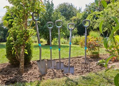 GARDENA bêche ErgoLine 17010-20 - 117 cm, lame acier trempé, manche bois ergonomique