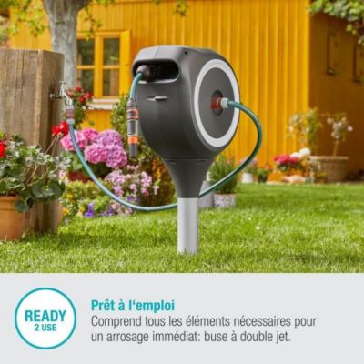 Gardena Dévidoir automatique sur pic RollUp S 15 m