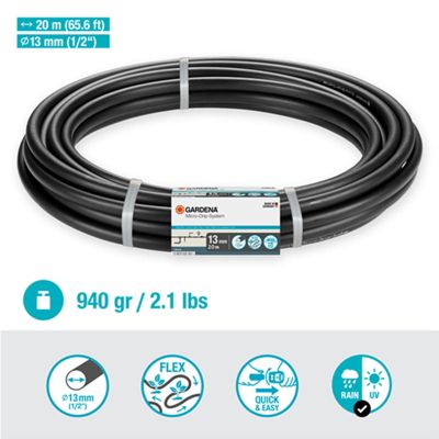 Gardena Tuyau de raccordement Flex 13 mm (1/2") 20 m - Micro-Drip-System