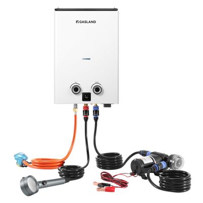 GASLAND G10 Pro - Chauffe-eau gaz instantané extérieur 10L GPL 30/37mbar 20kW avec pompe classe A