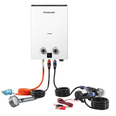 GASLAND G10 Pro-DE - Chauffe-eau gaz instantané extérieur 10L GPL 50mbar 20kW avec pompe classe A