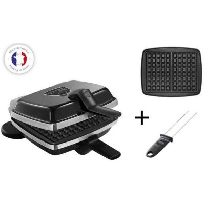 Gaufrier - LAGRANGE - 039126 SUPER 2 - Noir - Petit Électroménager - 2 Gaufres
