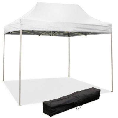 Gazebo Pliant Blanc 3X2 M Recouvert De Pvc Imperméable