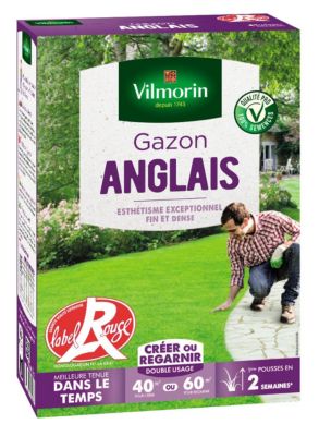 Gazon Anglais Label Rouge - 1 kg - Vilmorin