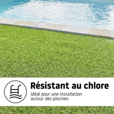Gazon artificiel 2 x 4 m ép.20 mm (vendu au rouleau)