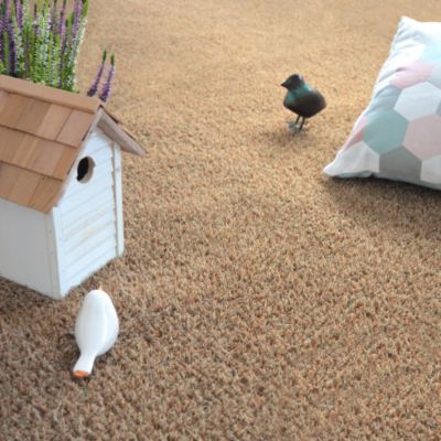 Gazon artificiel Arty Couleur Beige - 20 mm - Rouleau de 2m x 25m