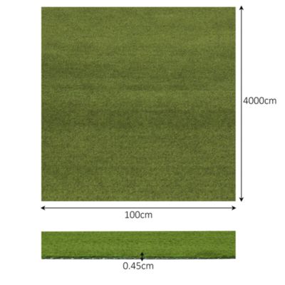 Gazon artificiel ép.3,5 mm à la découpe 4 m