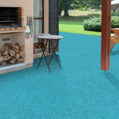 Gazon synthétique Happy Party Couleur Bleu Classé feu - 20mm - Rouleau de 4m x 19m