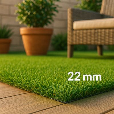 Gazon synthétique Pika 30 mm - rouleau 2 x 10 m, 20 m² - jardin et terrasse