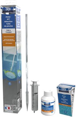 GEB Pool Kit Détection Fuite de Piscine 80mL Unité