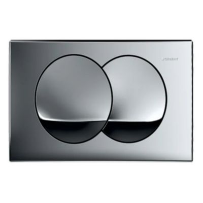 Geberit Delta20 Plaque de déclenchement double touche, Chrome brillant (115.100.21.5)