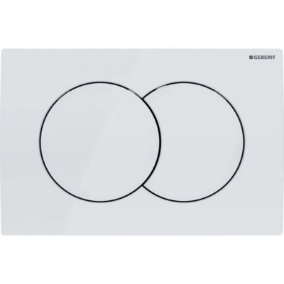 Geberit Plaque de commande Delta01, Blanc (115.107.11.1)