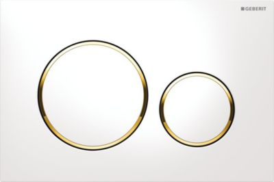 Geberit Sigma 20 blanc / doré (115.882.KK.1)