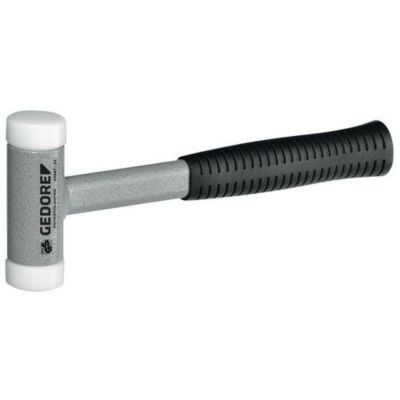 Gedore 8829410 Marteau à métal antichoc de retour 950 g, longueur 305 mm, tête polyamide, manche acier