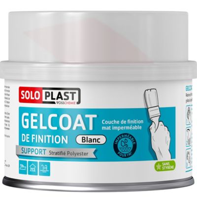 Gel coat de finition blanc Solo Plast 250 g