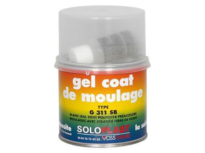 gel coat de moulage 500 g coloris blanc castorama