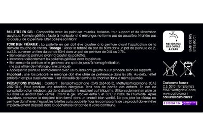 Gel effet paillettes argenté 80 ml Colours