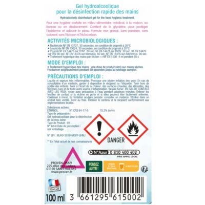 Gel hydro-alcoolique désinfectant pour les mains 100ml Wyritol