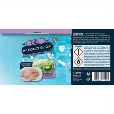 Gel hydroalcoolique 500 ml