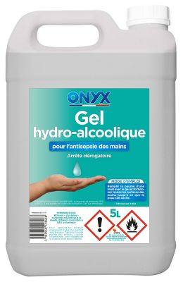 Gel mains hydroalcoolique Onyx 5L