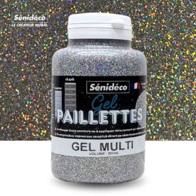 GEL PAILLETTES  multicolor 200 ml SENIDECO