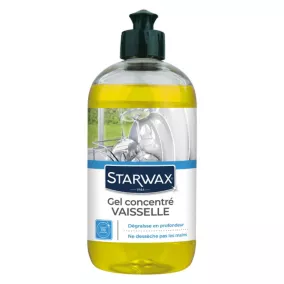 Gel vaisselle ultra-concentré citron Starwax 500ml