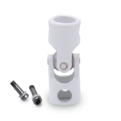 Genouillère, Blanc, D.12 M5, D.12 M5, Aluminium, Volet roulant à  manivelle, Joint de Cardan