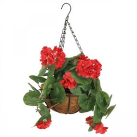 Geranium artificiel suspension 35cm