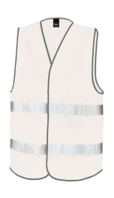 Gilet de sécurité 2 bandes réfléchissantes horizontales R200X - blanc - taille:XS