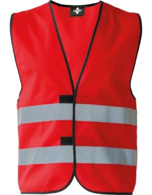 Gilet de sécurité - 2 bandes réfléchissantes - rouge - KX100-KXFW - taille:L