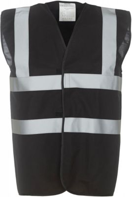 Gilet de sécurité - chasuble - HVW100 - noir - taille:M