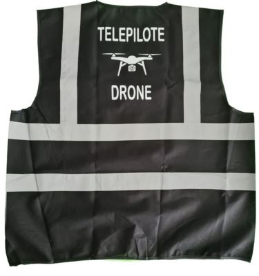 Gilet de sécurité - Télépilote drone - noir - taille:M